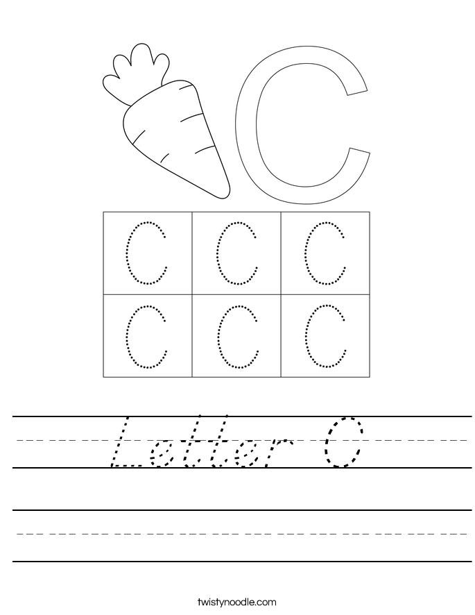 Letter C Worksheet