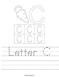 Letter C Worksheet