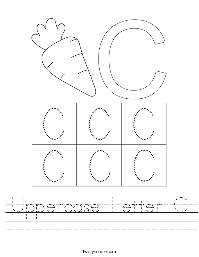 Uppercase Letter C Worksheet