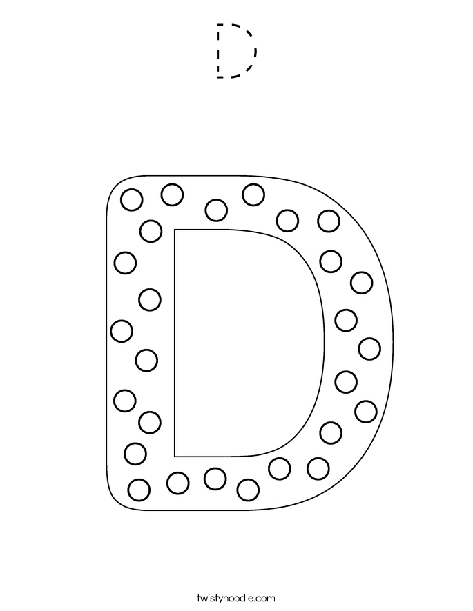 D Coloring Page