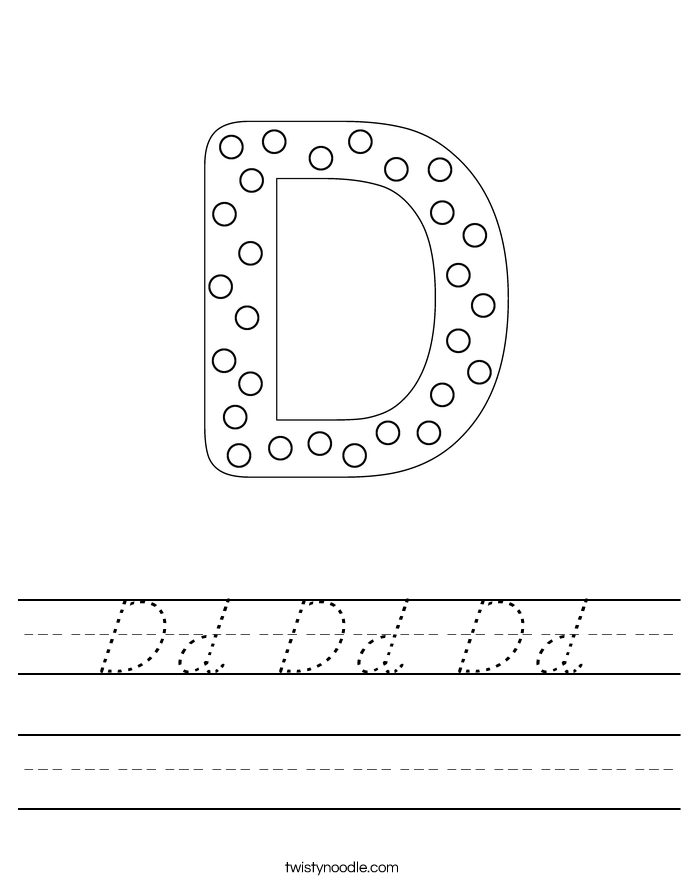 Dd Dd Dd Worksheet