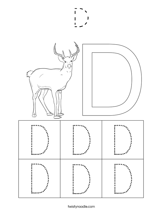 D Coloring Page