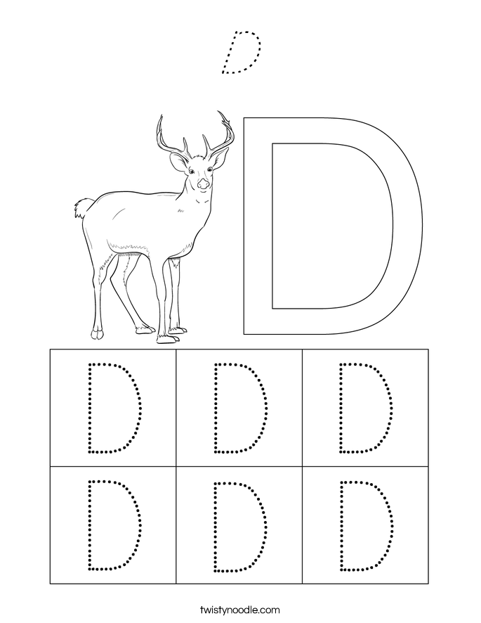 D Coloring Page