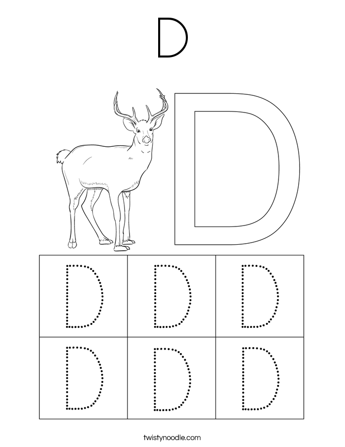 D Coloring Page