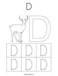 D Coloring Page