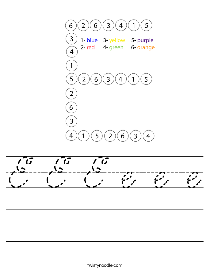 E E E e e e Worksheet