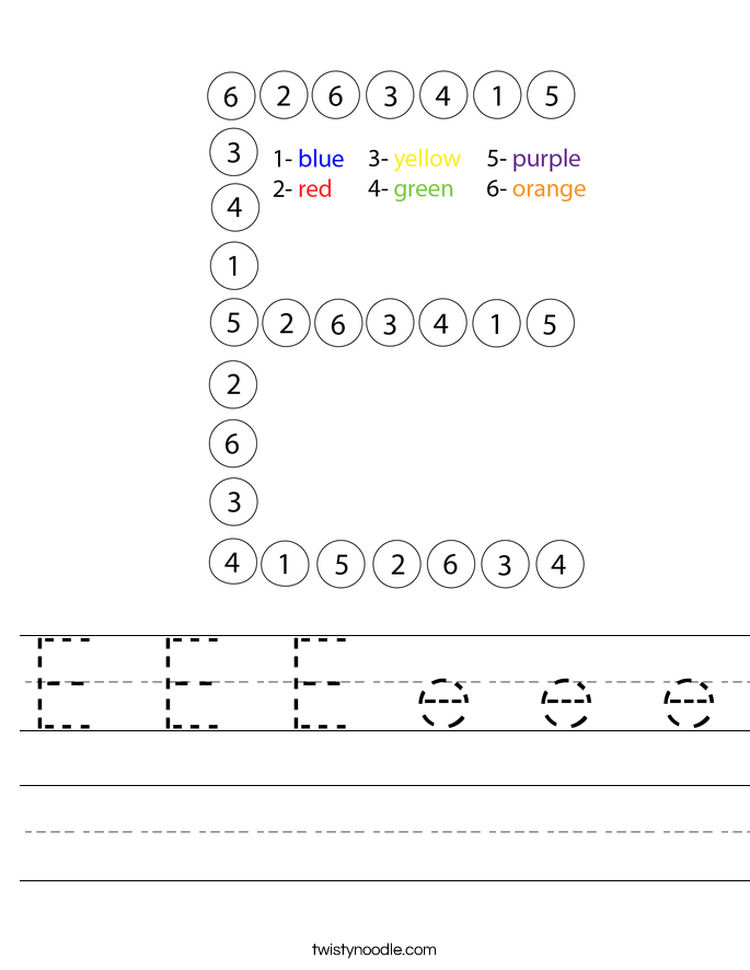 E E E e e e Worksheet