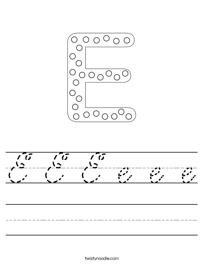 E E E e e e Worksheet