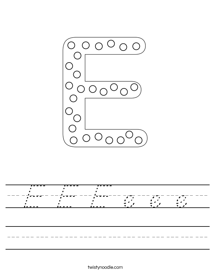E E E e e e Worksheet