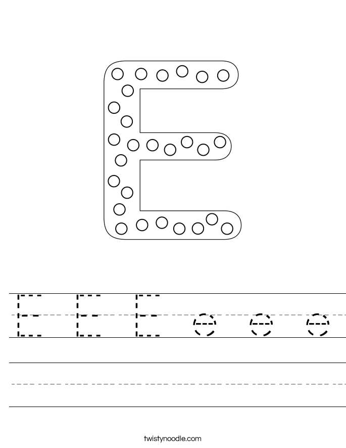 E E E e e e Worksheet
