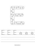 E E E e e e Worksheet