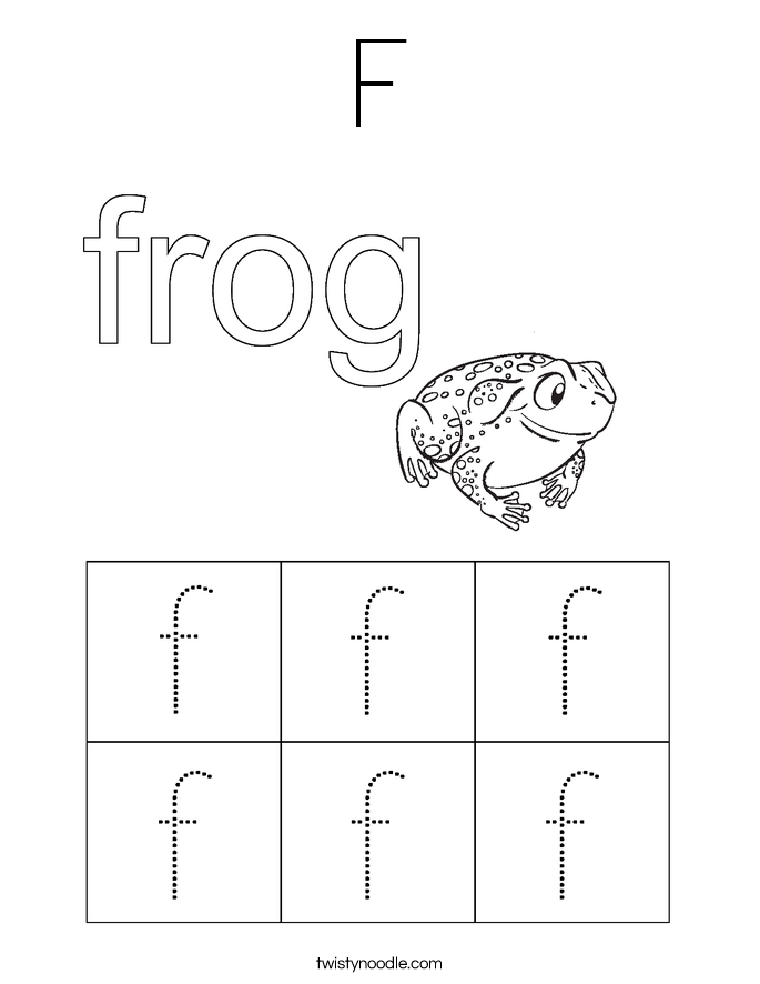 F Coloring Page