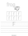 F Worksheet