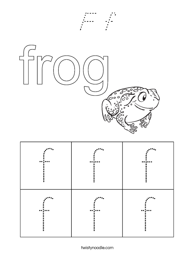 F f Coloring Page