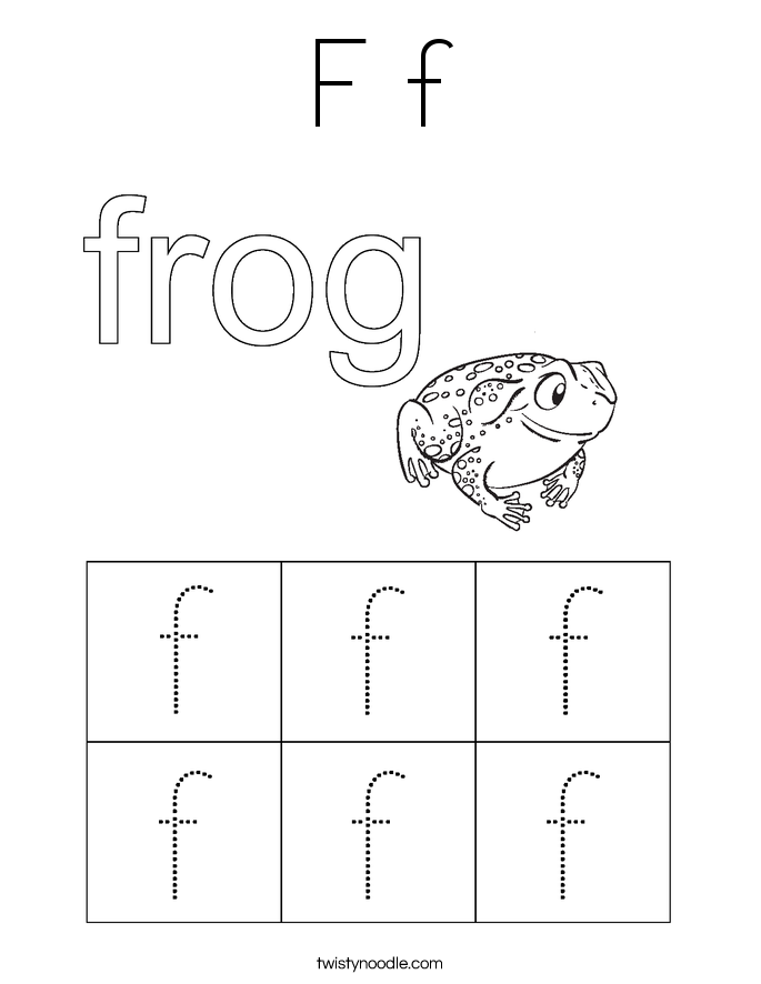 F f Coloring Page