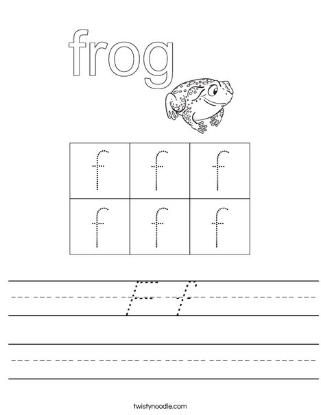 Friendly Frog Worksheet