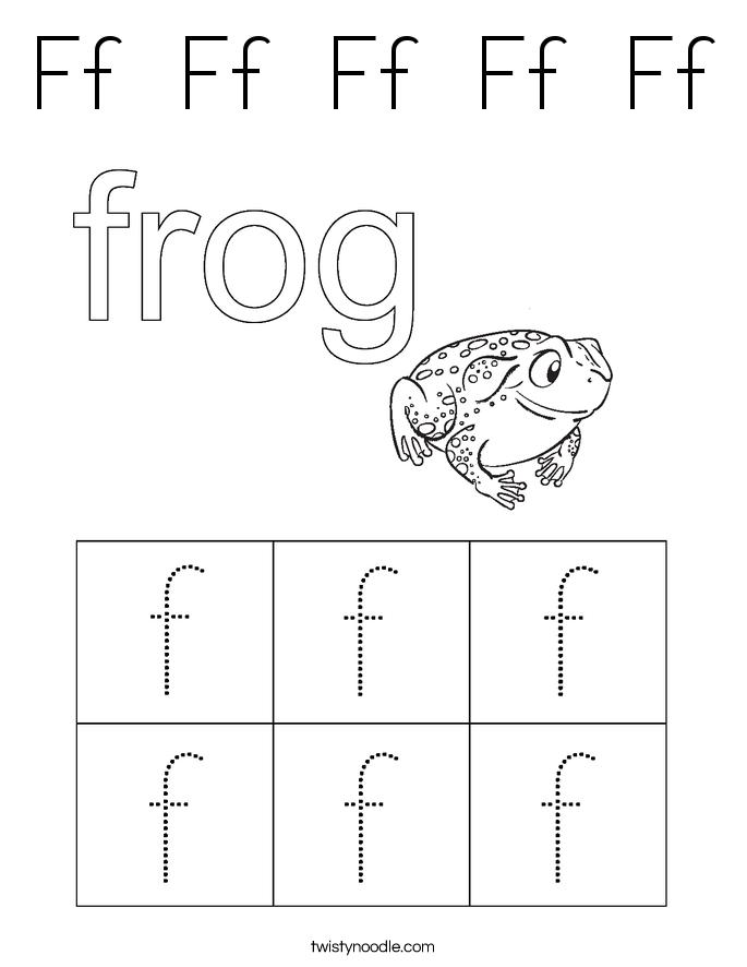 Ff  Ff  Ff  Ff  Ff Coloring Page