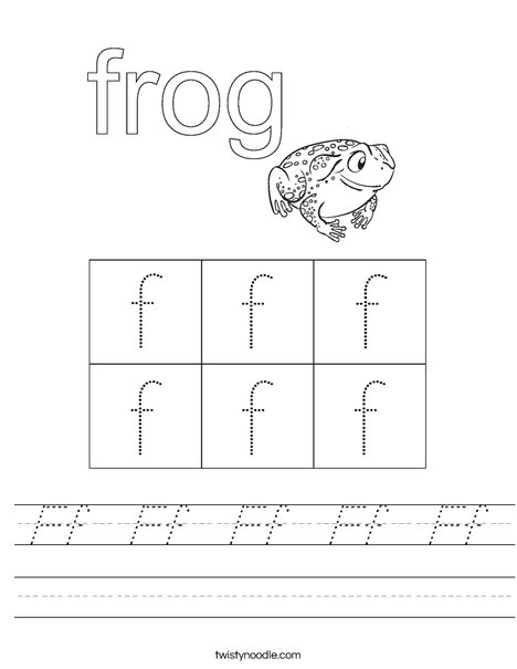 Friendly Frog Worksheet