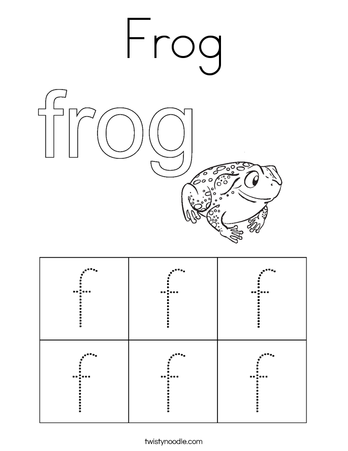 Frog Coloring Page