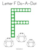 Letter F Do-A-Dot Coloring Page