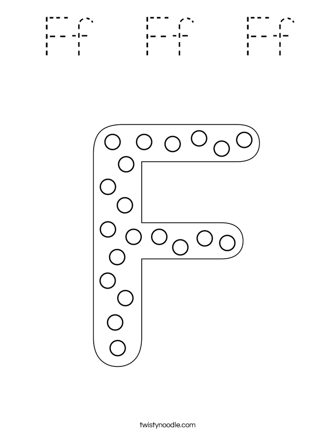 Ff  Ff  Ff Coloring Page
