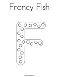Francy Fish Coloring Page