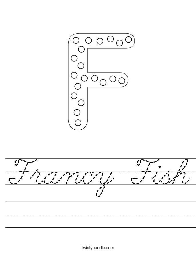 Francy Fish Worksheet