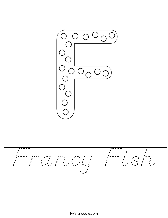 Francy Fish Worksheet