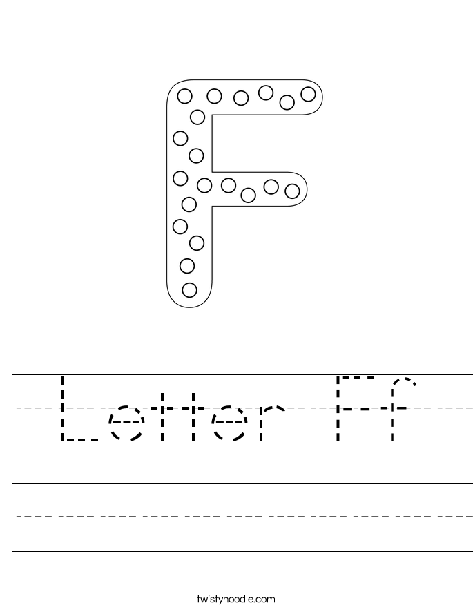 Letter Ff Worksheet