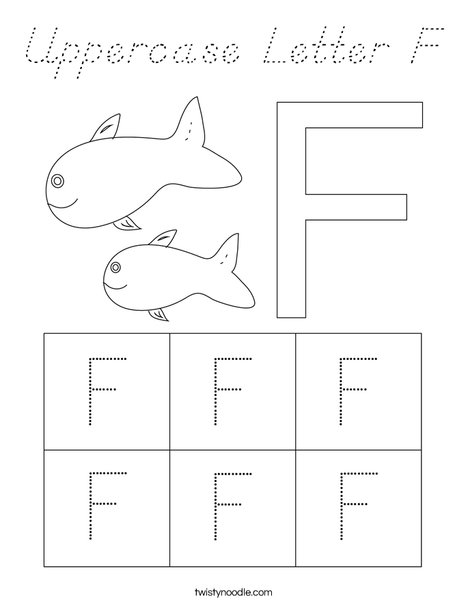 Letter F Coloring Page