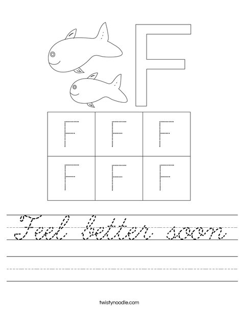 Letter F Worksheet