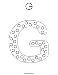 G Coloring Page