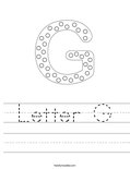 Letter G Coloring Page - Twisty Noodle