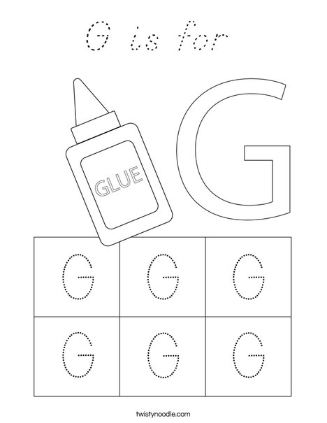 Letter G Coloring Page