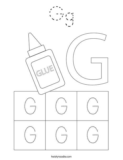 Letter G Coloring Page