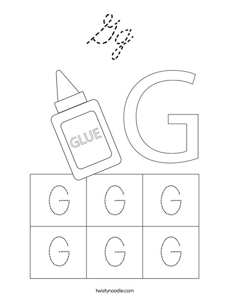 Letter G Coloring Page