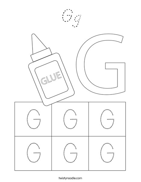 Letter G Coloring Page