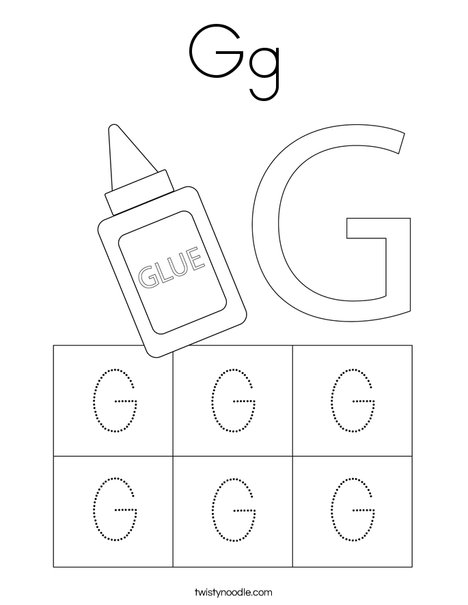 Letter G Coloring Page