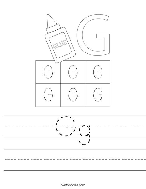 Letter G Worksheet