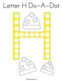 Letter H Do-A-Dot Coloring Page