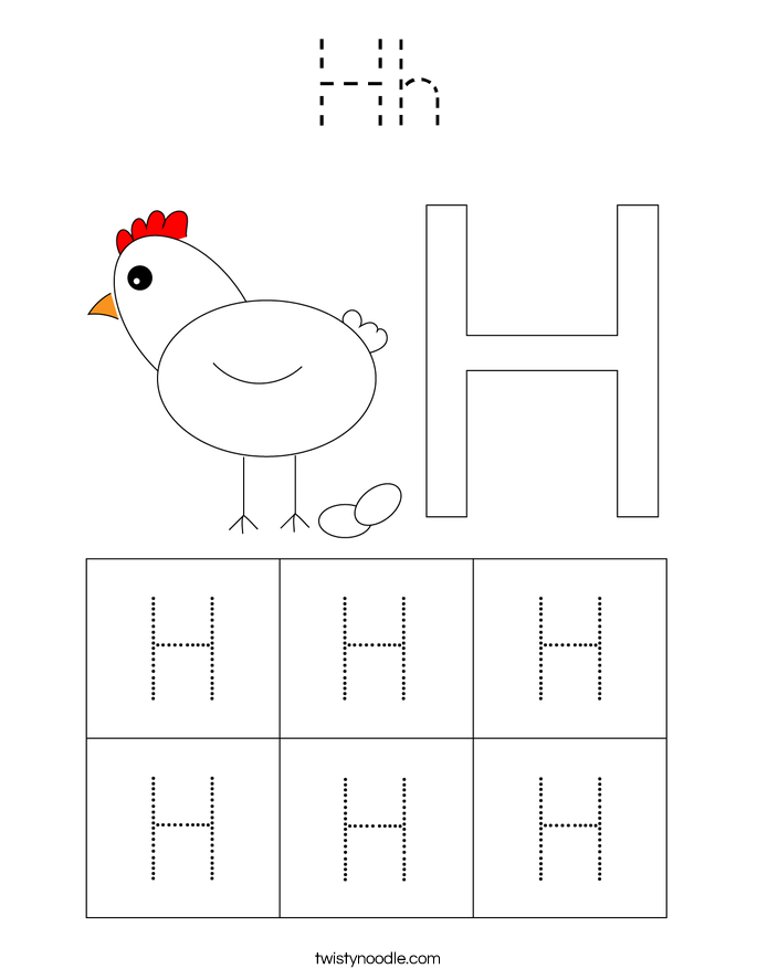 Hh Coloring Page