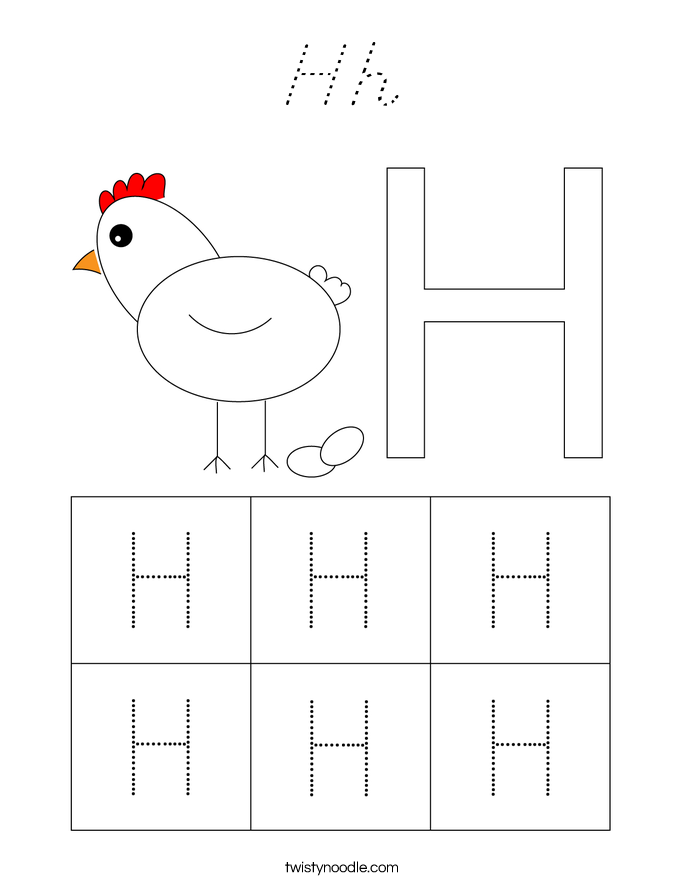Hh Coloring Page
