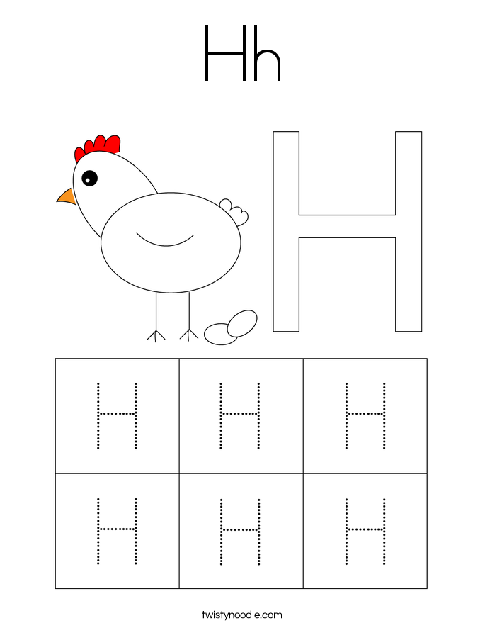 Hh Coloring Page