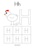 Hh Coloring Page