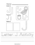 Letter J Activity Worksheet