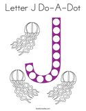 Letter J Do-A-Dot Coloring Page