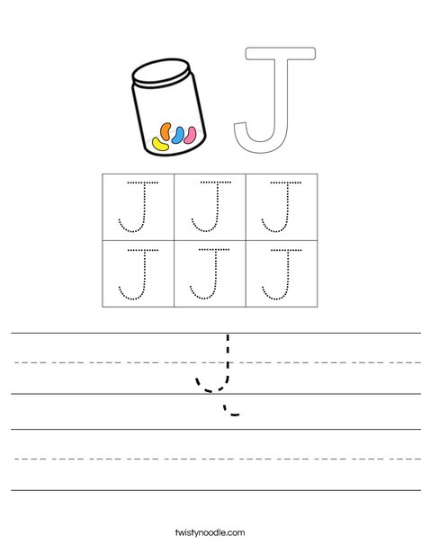 Letter J Worksheet