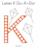Letter K Do-A-Dot Coloring Page