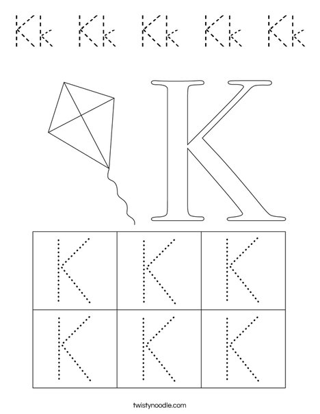 Letter K Coloring Page