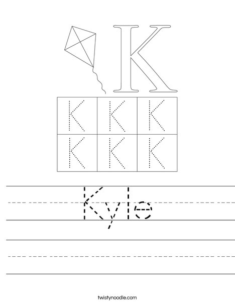 Letter K Worksheet